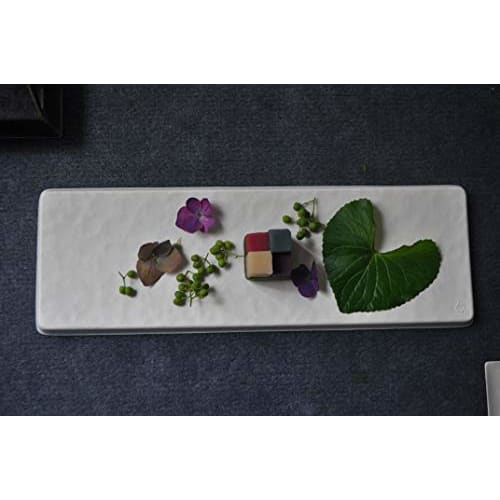 WASARA Long Plates, White, 30cm, 6 Pieces, DM-014R