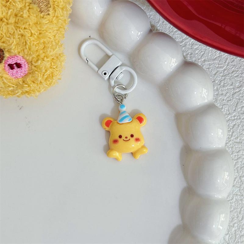1Pc Cartoon Keychain Harz Anhänger Tasche Zubehör Paar Nette Kinder Spielzeug Geburtstag Geschenk Für Mädchen