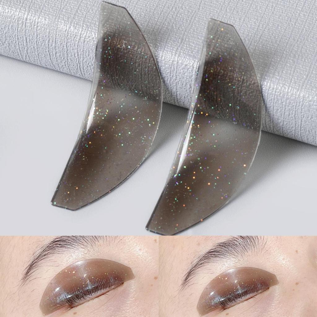 BLACKWINGS 1 Pair Eyelash Perm Silicone Pads, Curling Pads for Lash Lift, with Size Guide Chart, Hypoallergenic Reusable Accessories