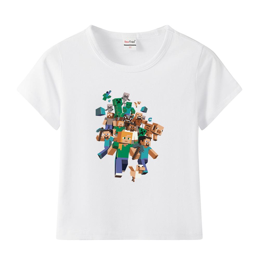 

Mini World Cartoon Kids’ Pure Cotton Short-Sleeve T-Shirt 140 cm