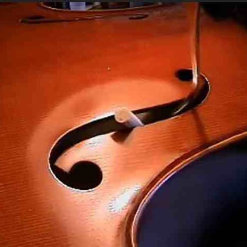 Metal Steel Violin Sound Post Setter, S-Shaped