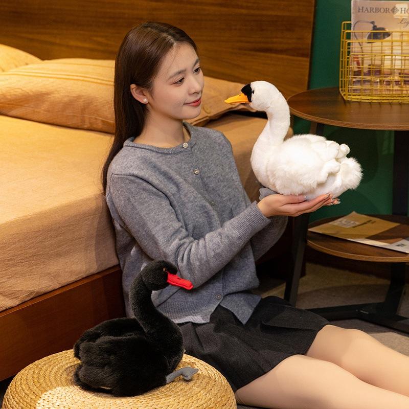 Cartoon Black Swan Doll Plush Toy Black Swan Doll Children Soothing Rag Doll Girl Birthday Gift