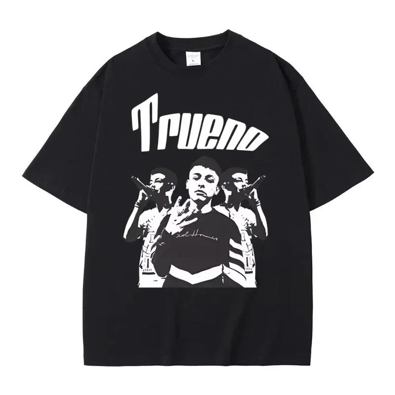 Rapper Trueno Album Tour Merch Tshirt Unisex Wounisex Clothes Fashion Short Sleeve Tee Shirt Streetwear Loose Tshirts Unisex