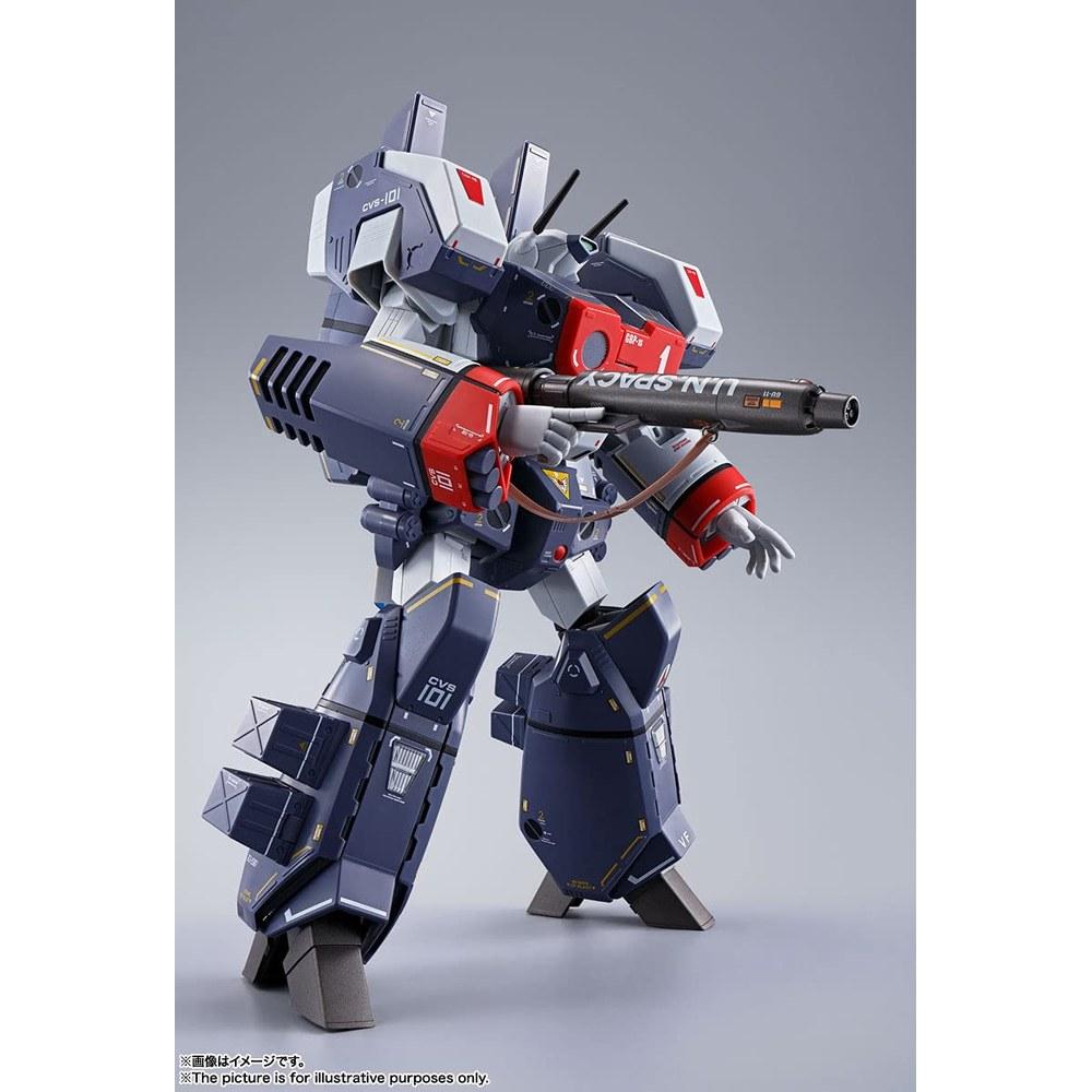 Tamashii Nations DX Chogokin Super Dimension Fortress Macross VF-1J Armored Valkyrie Hikaru Ichijo 280mm ABS Die-cast PVC Movable Figure