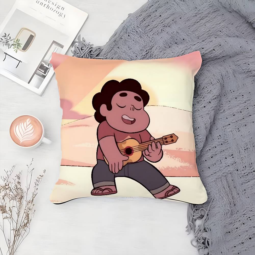 Cartoon Cool Character S-Steven Universe-MT Pillow Case Printing Pillowcase Living Room Sofa Cushion Cover Bedroom Room Decor