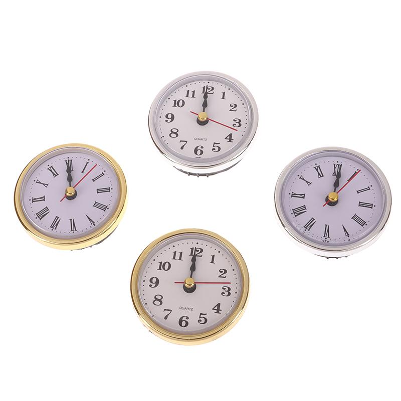 Klassisk Ur Håndværk Kvarts Urværk 2-1/2" (65Mm) Rundt Ur Hovedindsats Romertal Lille Ur Arabiske Tal Ur