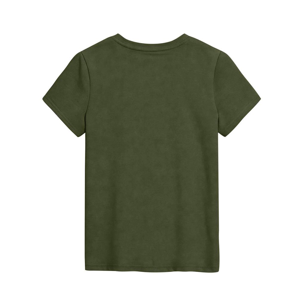 Modieuze tops met ronde hals, korte mouwen en print voor kinderen, zomertops