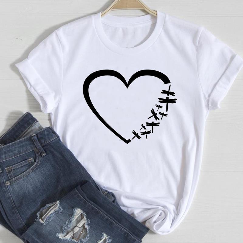 Dandelion Ins Casual Printed Europe and The United States Clothing Top Shortsleeved Tshirt Graphic T Shirts Women Clothing