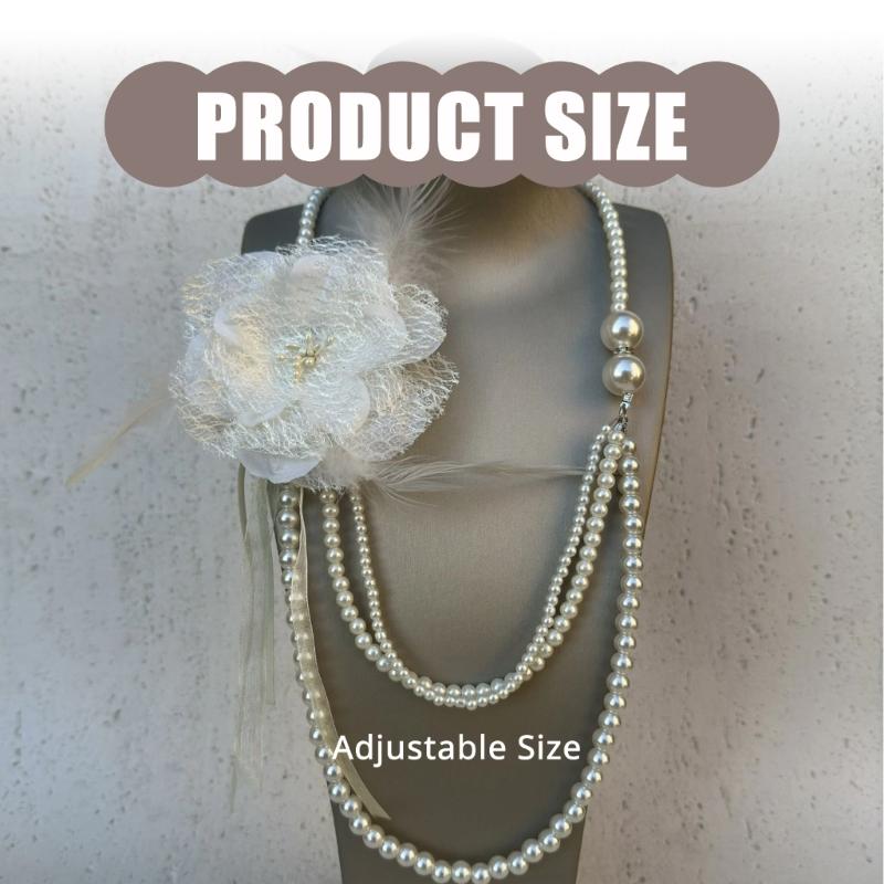Retro Inspire Layer Imitation Pearls Necklace Portable Accessory for Adding A Touch Of Elegant To Any Stylish Outfits