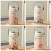 Insulated Hand-held Thermos Cup 316 Stainless Steel Straw Thermal Water Bottle  Practical Gift