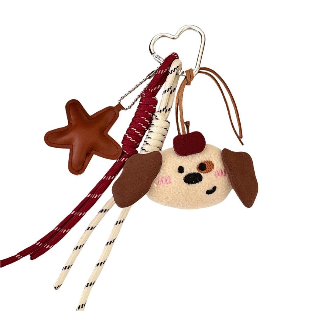 Retro Cartoon Rag Doll Pendant: Autumn & Winter Backpack Keychain Ornament