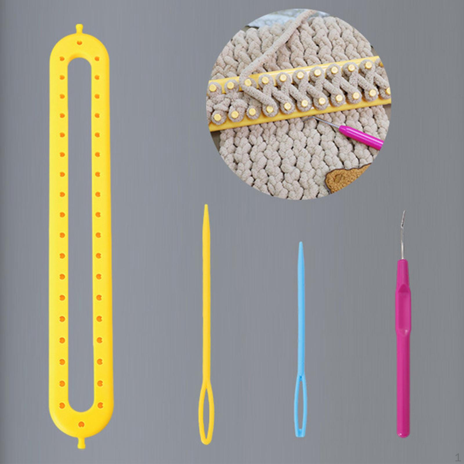 

В язальниця В язальний верстат В язання гачком Шалевий стібок ручної роботи Ремесло Плетіння Інструменти Шиття для жовтий