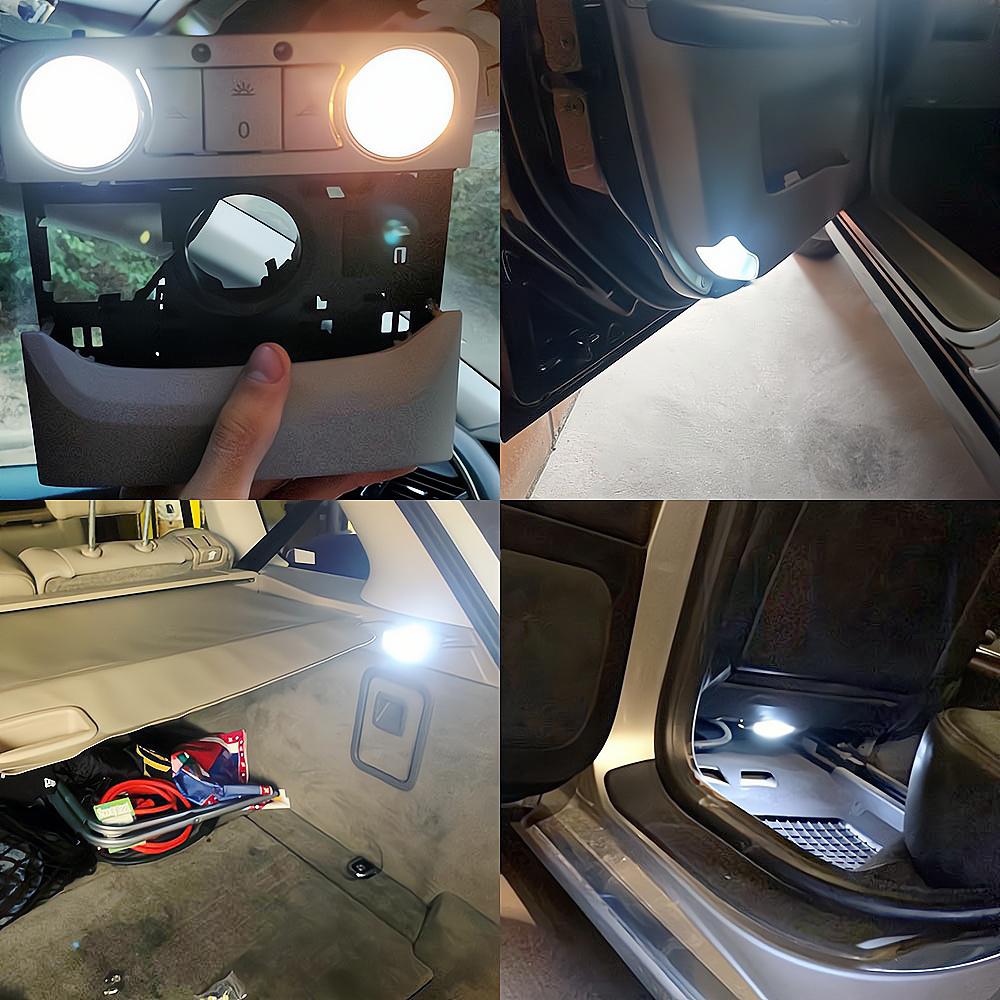 10/20PCS Car Auto Canbus Dome Reading Light W5w T10 168 194 Turn Signal License Plate Trunk Bulb White Lamp Interior Dome Lamps