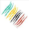 Motorcycle Sticker Decorative Monster Skull Claw Scratch Stripe Marks Decal