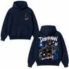 Autumn Winter Casual Doberman Dog Graffiti Print Men hooded sweatshirt Women Boys coat Top Parent Child Kid 's Cotton Hoodie