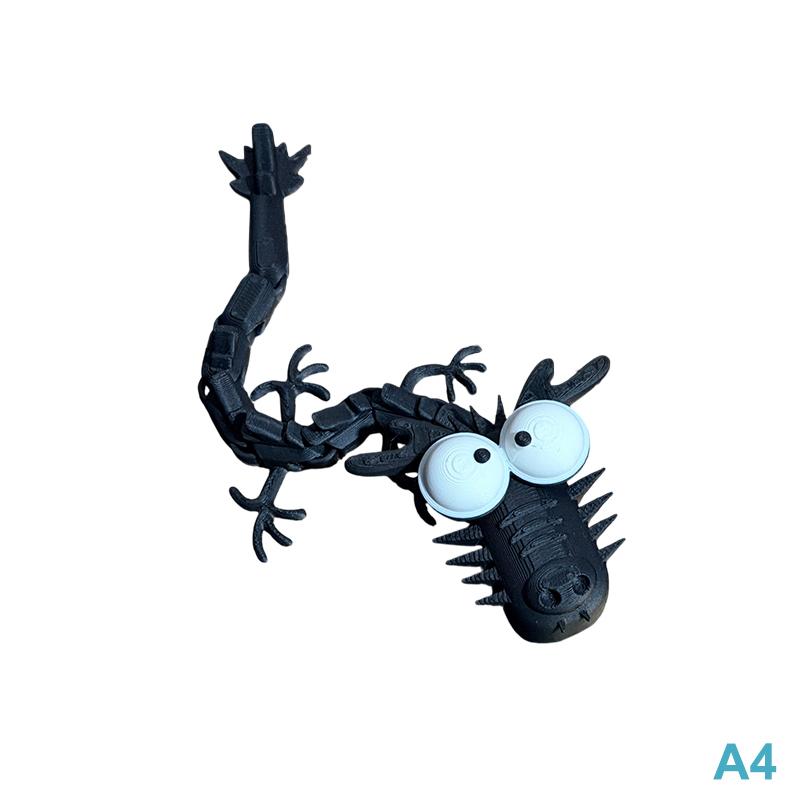 3D Printed Stupid Joints Dragon Sculpture Articulated Joints Crafts Desktop Decoration Ornaments Home Office Decor