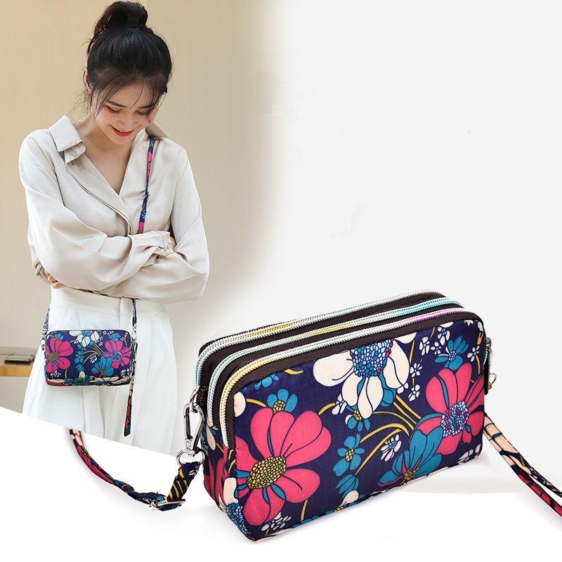 Zipper Long Wallet Mobile Phone Bag Shoulder Bag Crossbody Bag Wrist Bag Plus Large Coin Purse