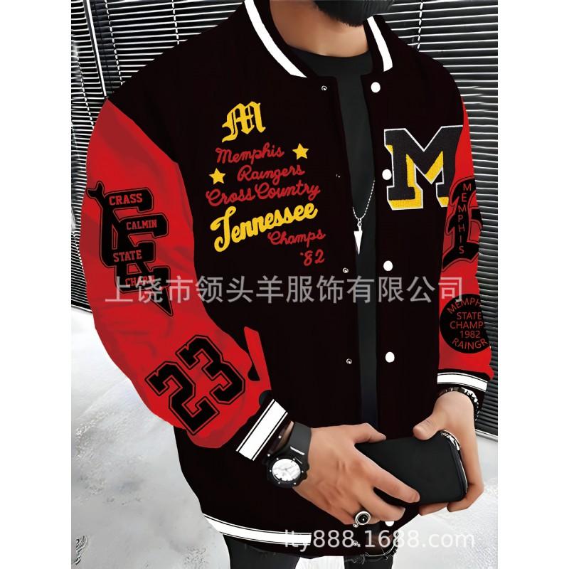 Mens Casual Hoodless Jacket Loose Fit Streetwear Style Outerwear Teens Adults