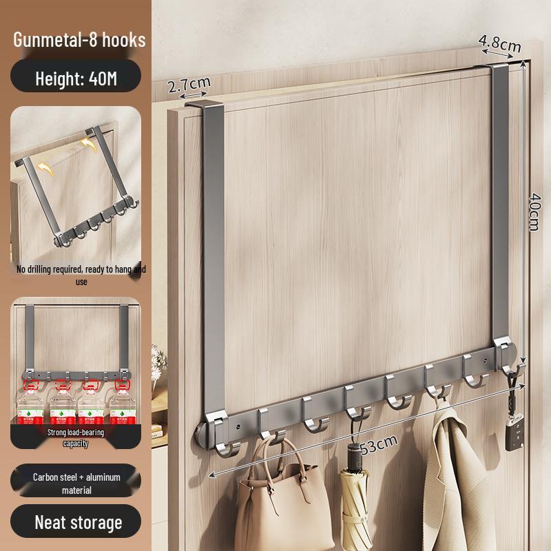 Silent Adhesive Wall-Mounted Clothes Hanger Hook for Bedroom Doors
