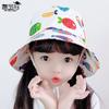 1014 cotton thin baby hat spring summer hat animal pattern hat children sun protection bucket hat men and women basin hat new