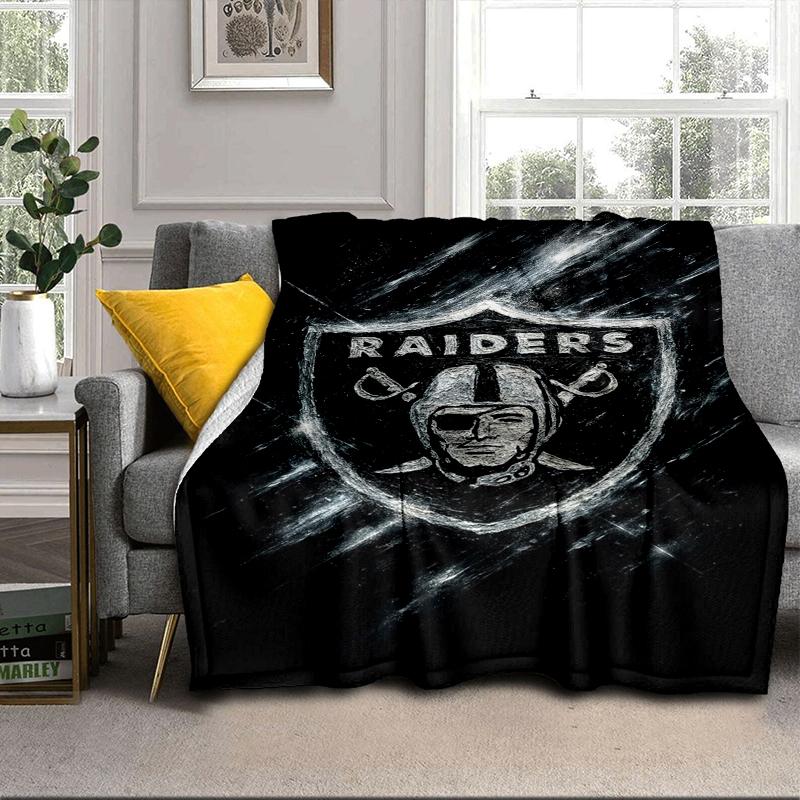 Football Club Emblem Blanket Flannel Blanket for Bed, Sofa, Camping, Hiking, Picnic Essentials, Gift for Family Fan Gifts