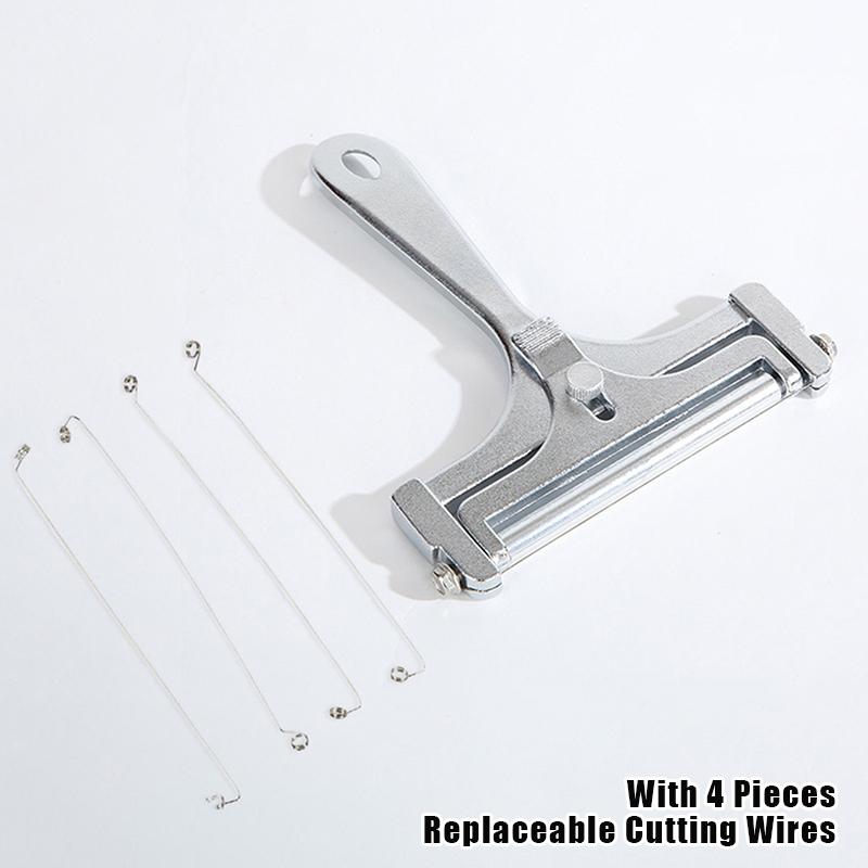 Cheese Slicer Adjustable Thickness Heavy Cheese Cutters With Wires For Soft Semi-Hard Cheese Butter With Cutting Wires