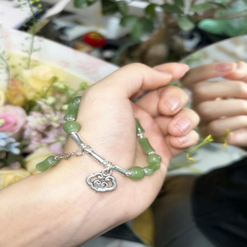 

Браслет из бамбука «Сянъюнь в стиле Гофэн» 2025 года, женский нишевый простой высокоценный новый китайский браслет