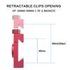 Aluminum Tennis Camera Mount for Smartphone and Action Cameras 360 Degree Adjustable Phone Clamp for Sports Training