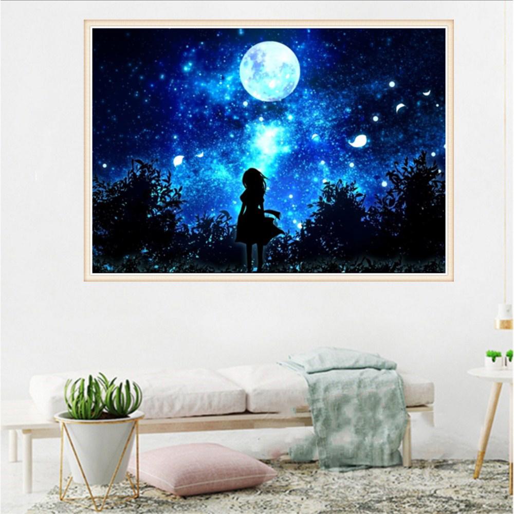 DIY 5D Diamond Painting Cross Stitch Full Drill Crystal Pictures Arts Craft for Home Wall Decor Gift