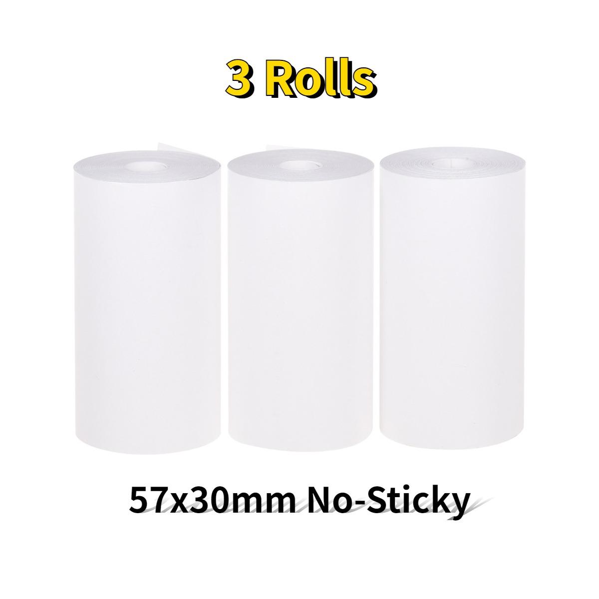 

Термопапір для мобільного принтера PAPERANG Portable Bluetooth Pocket Non-Adhesive 57mm x 30mm Термопринтер Касовий апарат POS Чековий папір алмаз