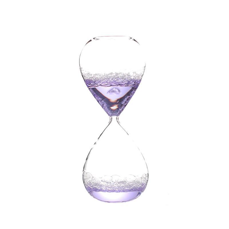 Bubble Singing Crystal Timer Handmade Craft Vintage Desktop Ornament for Living Room Office Desk Decor Unique Gift
