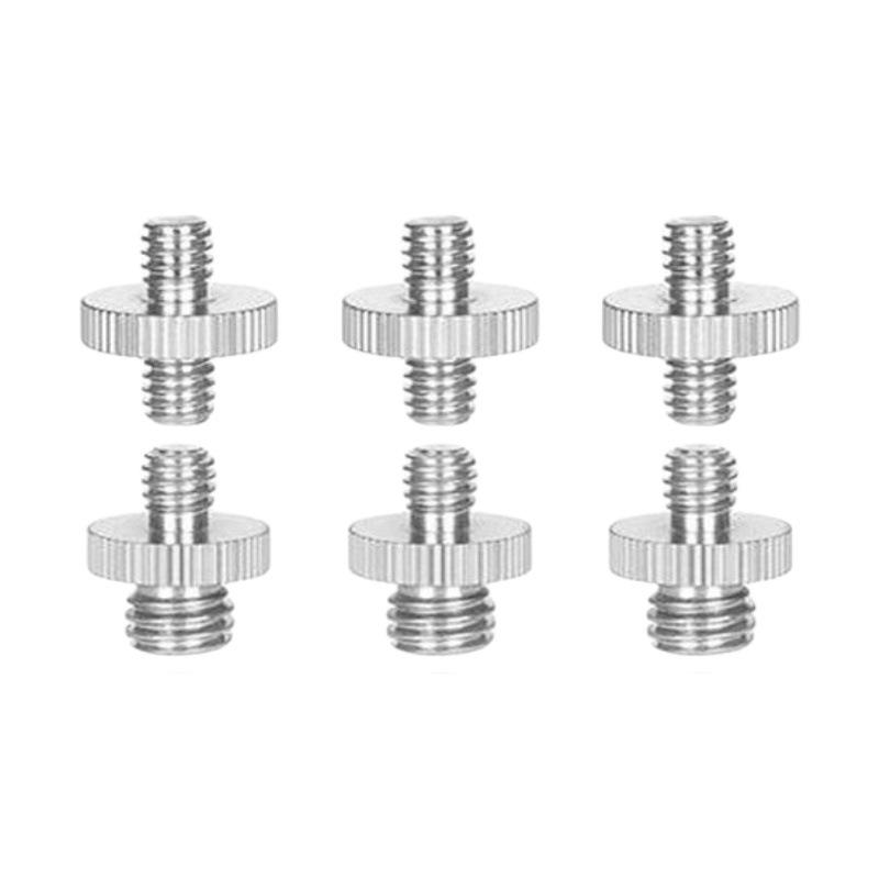 1/4 Inch Male To 1/4 3/8 Inch Male Camera Screw Mount Adapter Tripod Screw Adapter Thread For Camera Tripod Monopod Ring Light