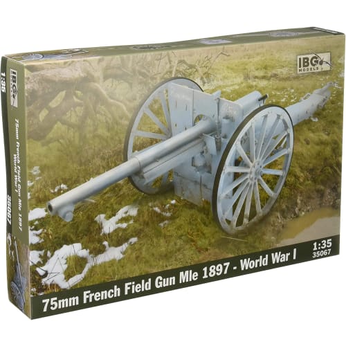 

IBG 1/35 Scale French 75mm Schneider M.1897 Field Gun, World War I Type, Plastic Model Kit PB35067