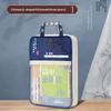 Colorful Cute Large Capacity File Bag, Transparent Document Handbag For Student Exams, A4 Zipper Paper Storage Bag