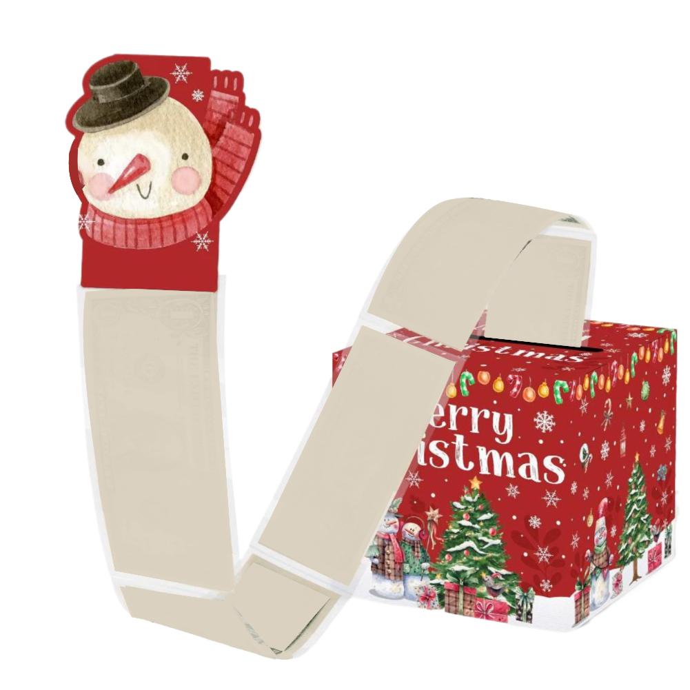 Christmas Santa Claus Cash Gift Box Surprise Money Pulling Box 2026 New Year Xmas Navidad Noel Decorations Money Envelope