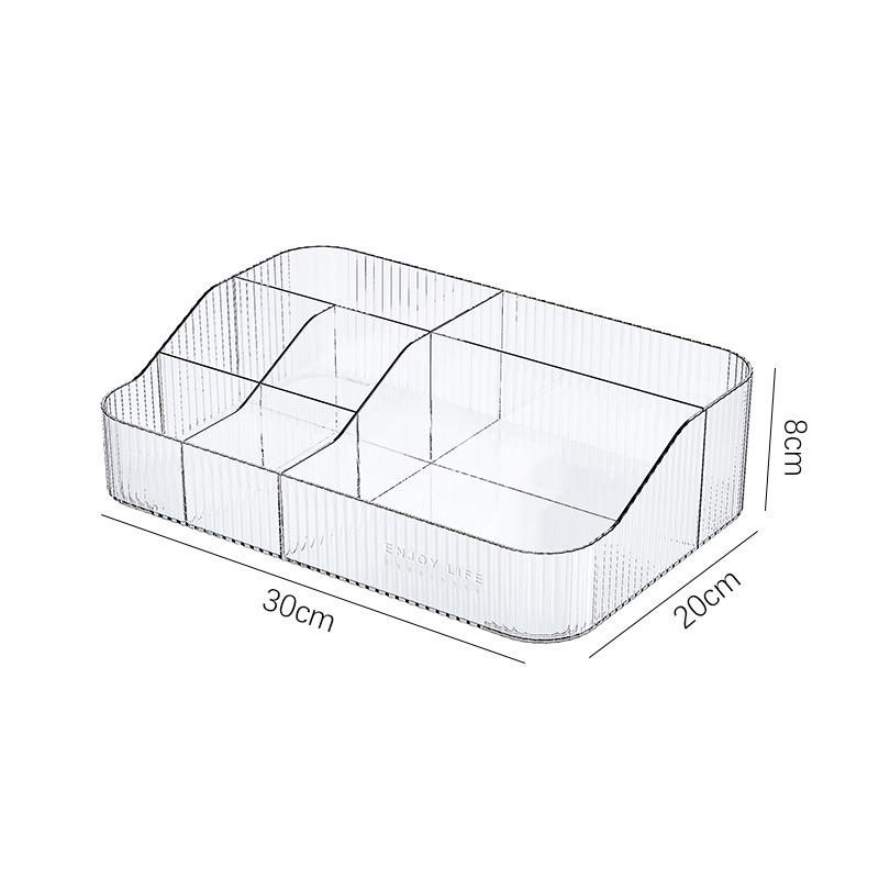 Luxury Large Capacity Transparent Makeup Organizer Box for Lipstick and Brush Storage