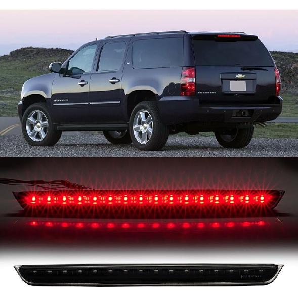 Third 3Rd Brake Light LED For 2014-2018 Chevy Silverado/GMC Sierra 1500 2500HD 3500HD, High Mount Rear Brake Lights Assembly, Waterproof Center Cab