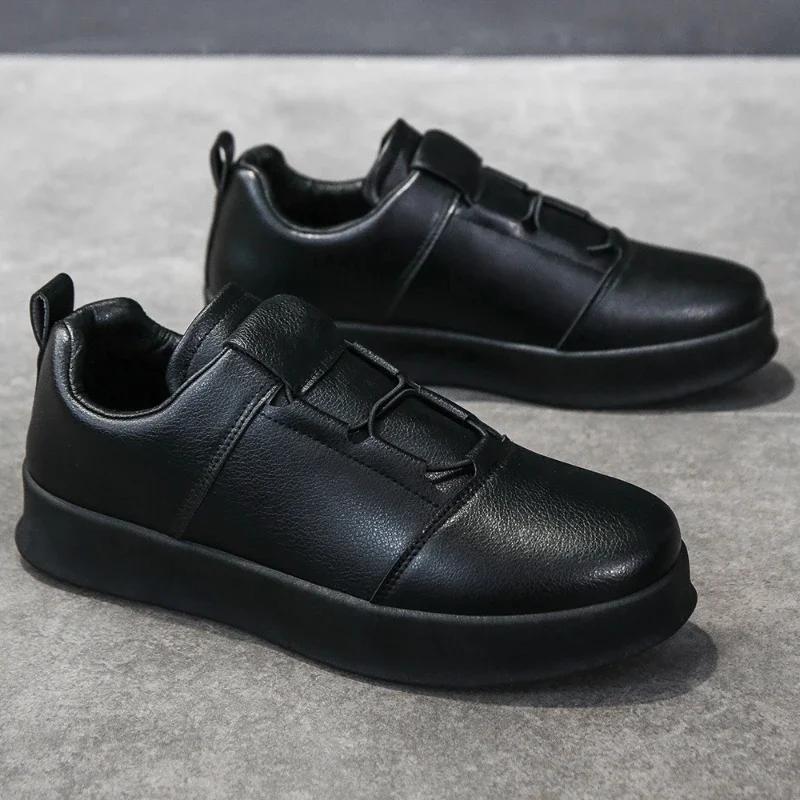 

2025 New Men s Sneakers Fashion White Causal Shoes for Men Brand Designer Skateboard Shoes Outdoor Versatile Men s Walking Shoes 39 чёрный