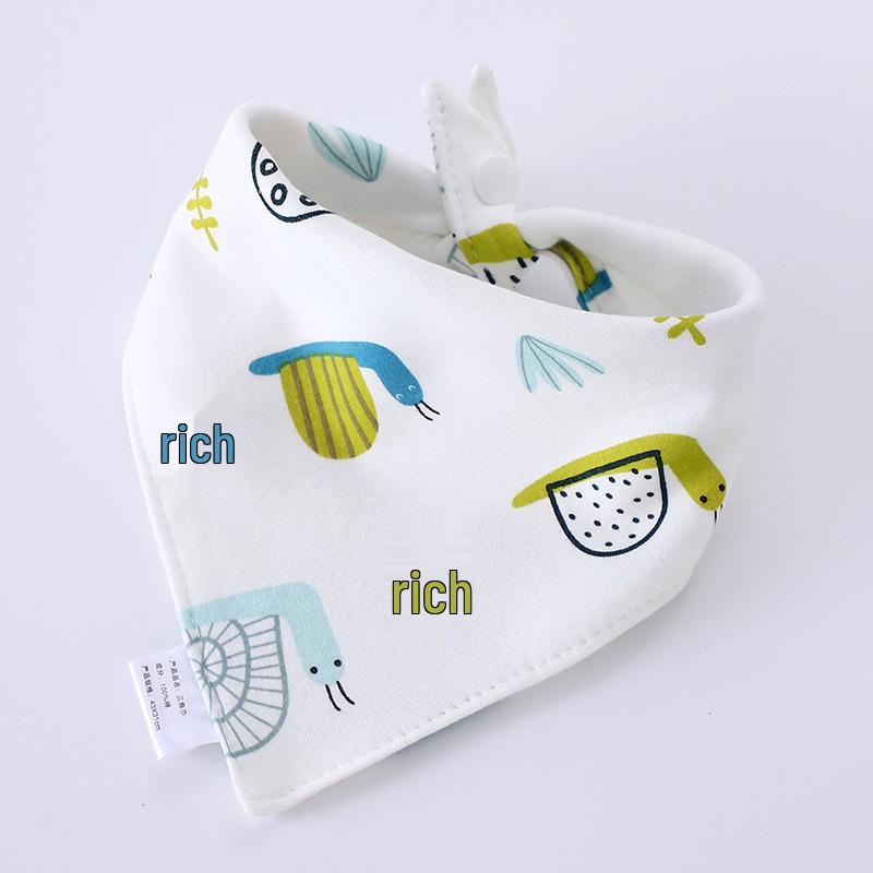 Waterproof Baby Triangle Bib - Pure Cotton for Newborns, Boys & Girls
