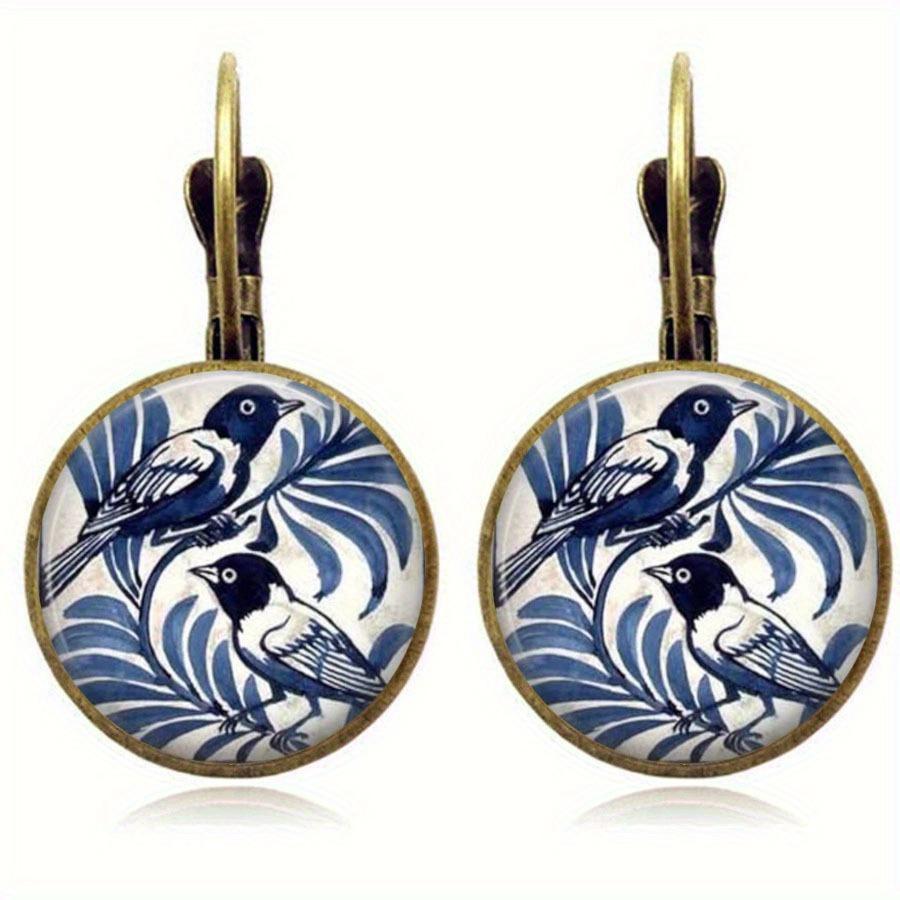 Fashion Earring Y2K Vintage Marigold Time Gem Flower Ear Buckle