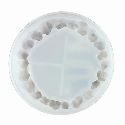 Crystal Cluster Coaster Molds for Resin Casting Resin Coaster Molds Round Epoxy Silicone Molds Great for Making Coaster
