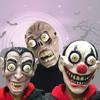 Schreckliche Vollgesichts-Clownmaske für Halloween-Partys und gruselige Kostüme, perfekt für Cosplay-Events