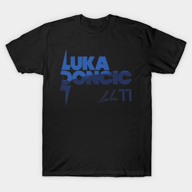 Men Black Print T-shirt Super Large TShirt luka premium t shirt No-Cut Transfer Paper Print Cotton Tshirt