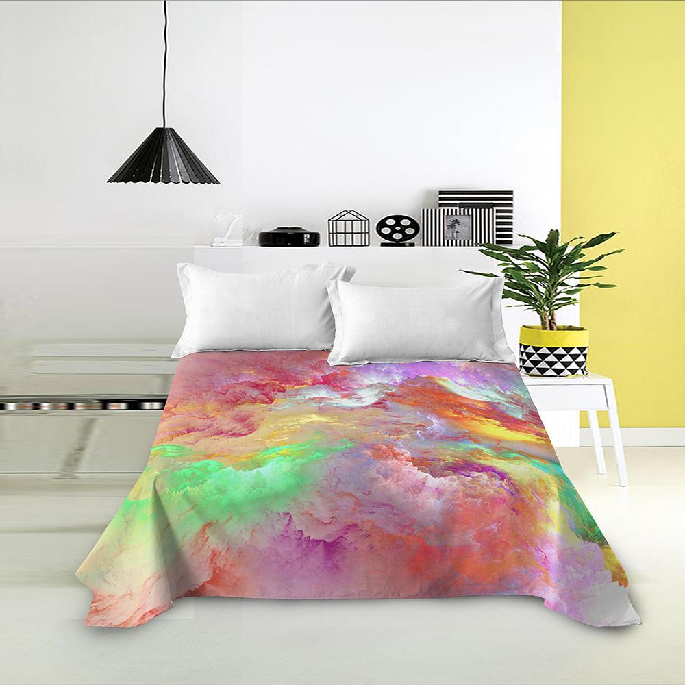 Galaxy Weltraumdruck King Queen Spannbettlaken 3D Sternenhimmel Bettwäsche Laken Universum Weiches Polyester Bettwäsche Leinen für Jungen Teenager Erwachsene