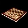 3 In 1 Chess Board, Folding Wooden Portable Chess Game Board, Wooden Chess Board for Adults(Chess + Checkers and Backgammon)
