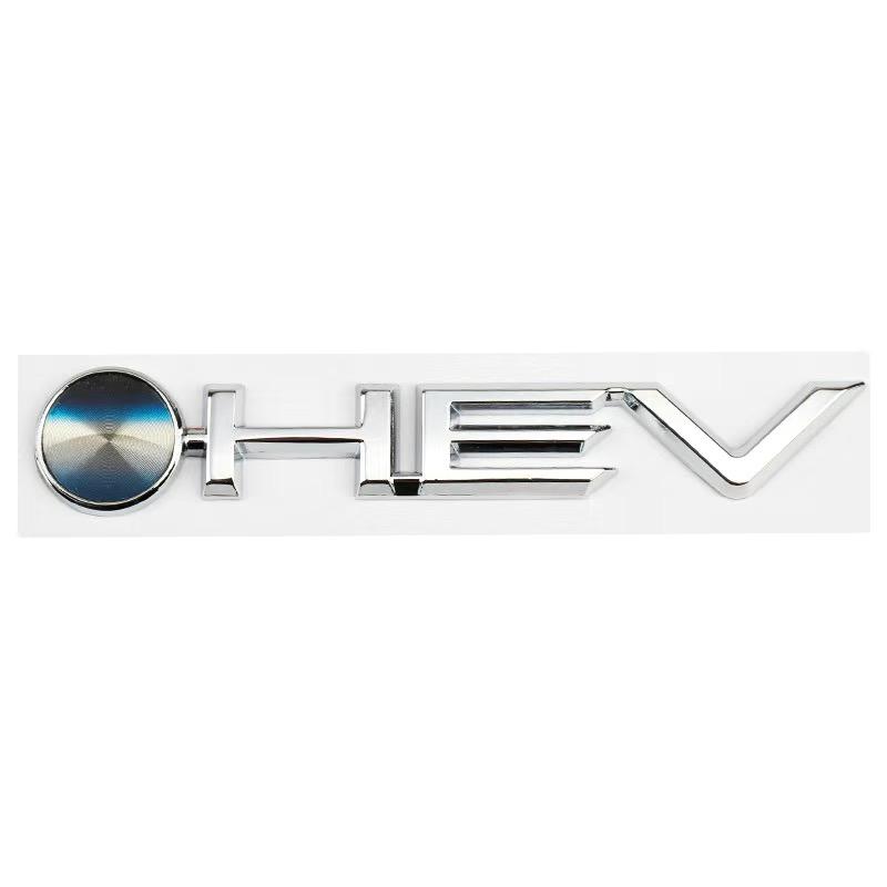 Auto 3D Metallo HEV Logo Emblema Baule Badge Decalcomanie Adesivo Per Toyota Camry 9a 2024 Highlander Granvia Sienna Avalon Accessori