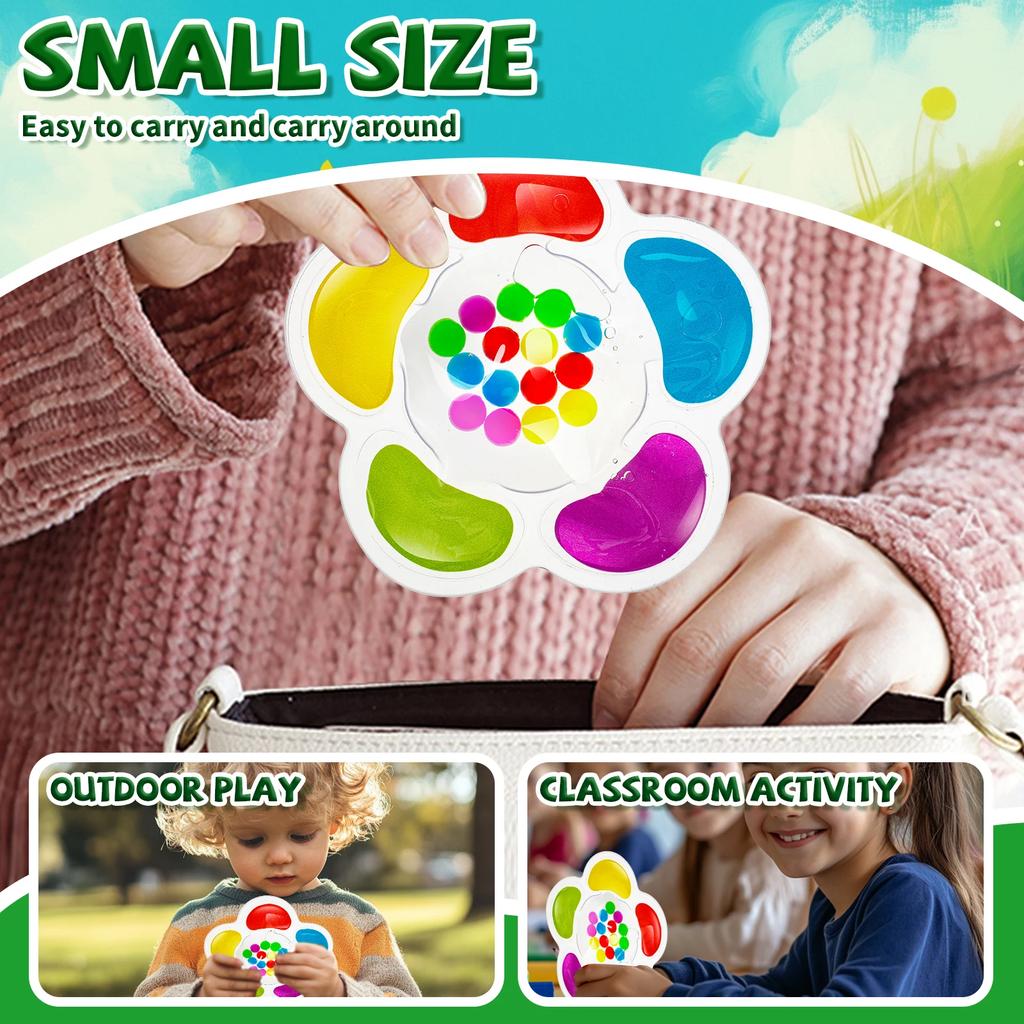 2 Pcs Color Sorting Toys Educational Sorting Toys Portable Color Matching Toys Preschool Learning Toddler Color Sorting Toys