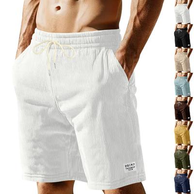 Pantalon de travail droit pour homme, short à cordon tendance et décontracté