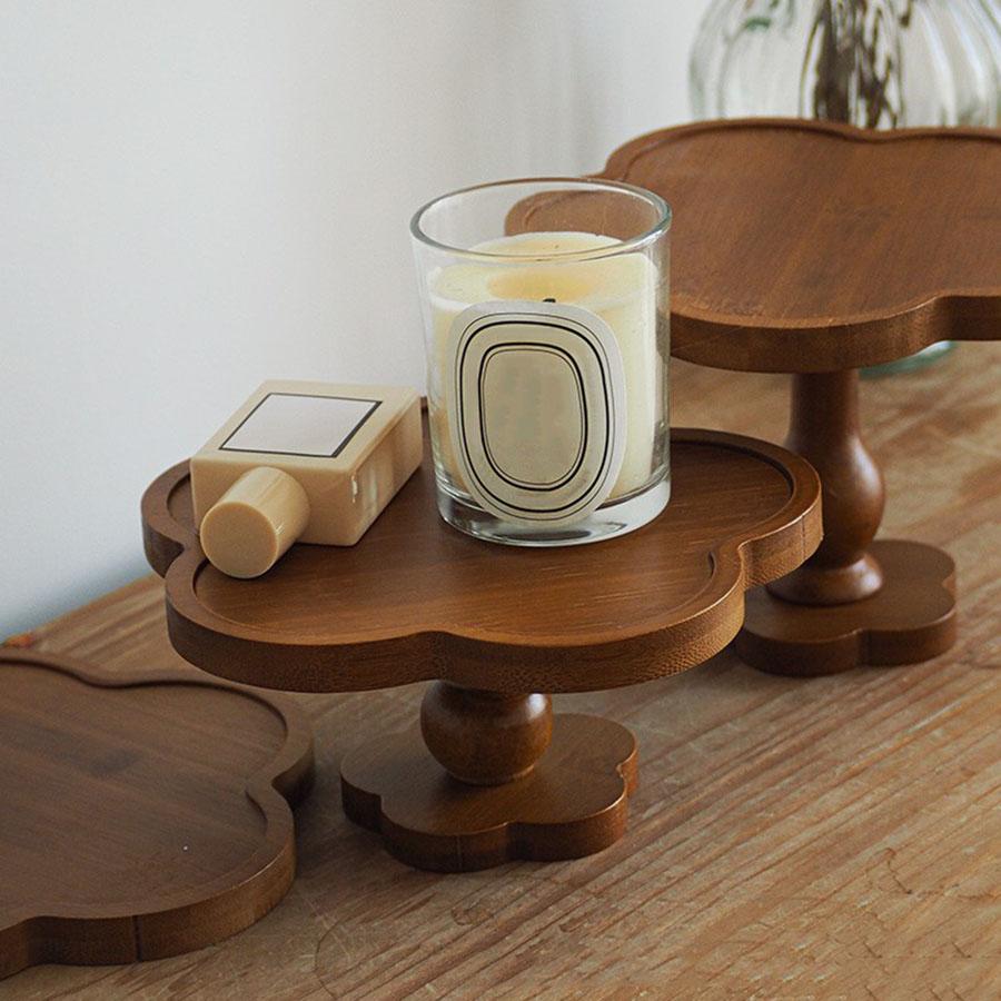 Vintage Lace Wooden Trays Tall Tray Aroma Candle Tray Storage Trays Tall Tray Ornament Decorative Tray