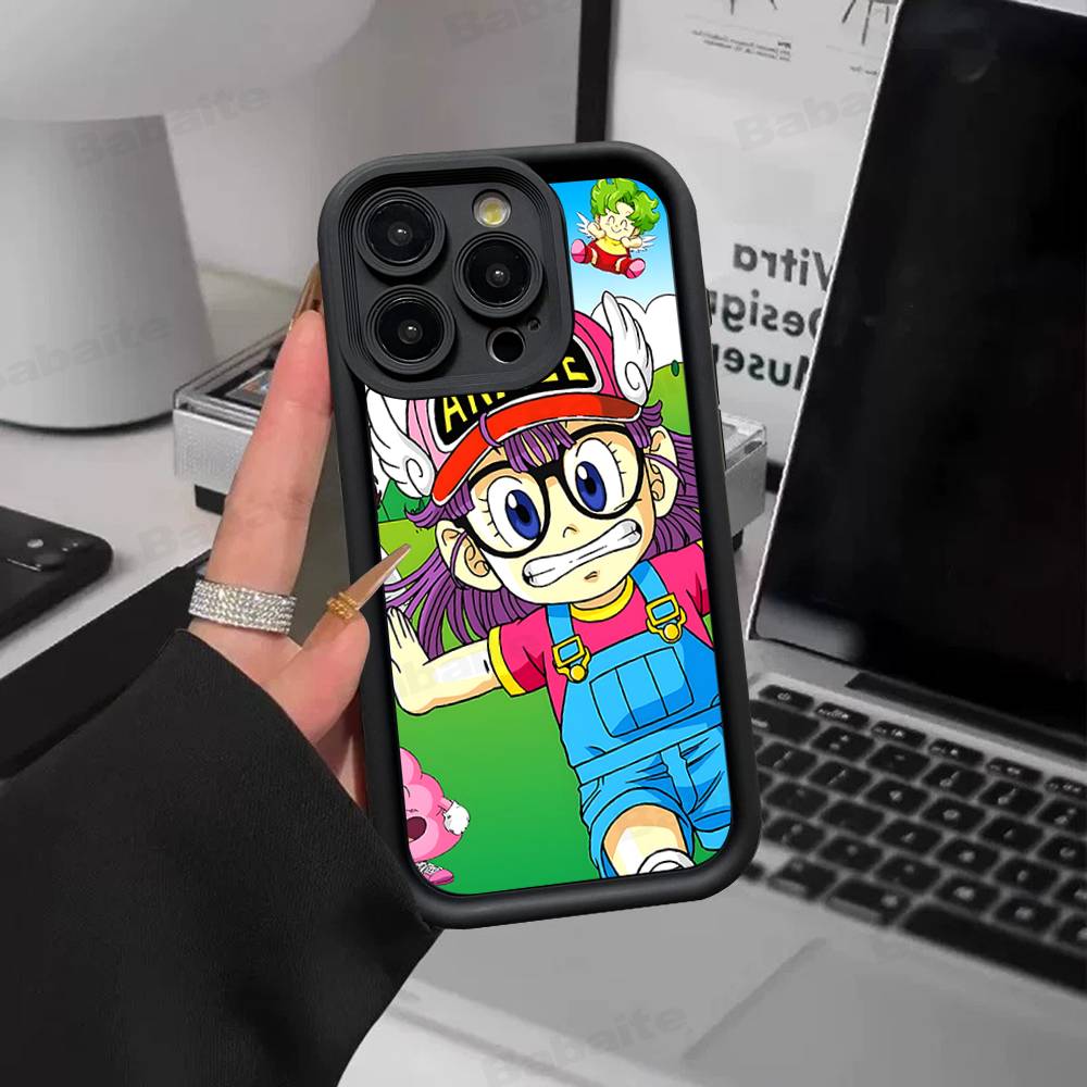Cartoon Dr Slump Arale Silicone Soft Phone Case For IPhone 17 16 14 13 12 11 15 Pro Max Plus Air Cover